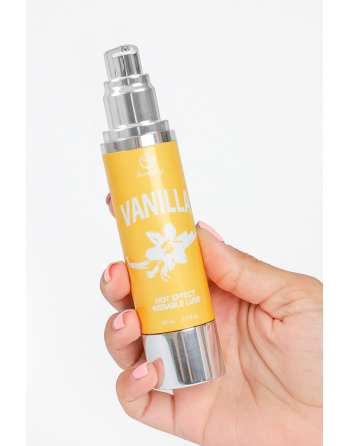 2 en 1 Lubrifiant et huile de massage vanille chauffant