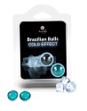 Boules de massage Brésiliennes effet fraîcheur 