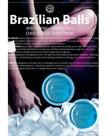 Boules de massage Brésiliennes effet fraîcheur 