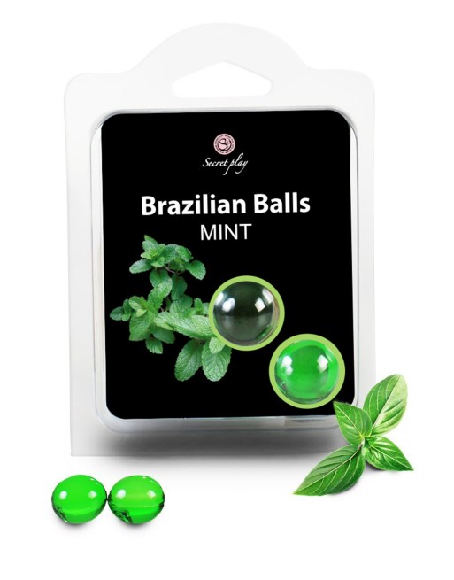 Boules de massage Brésiliennes menthe 