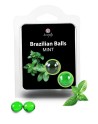 Boules de massage Brésiliennes menthe 