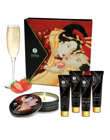 Coffret de Geisha vin pétillant à la fraise 