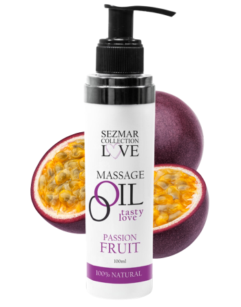 Huile de massage comestible Fruit de la passion 100ml 100% naturelle
