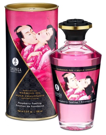 Huile chauffante framboise comestible 100ml