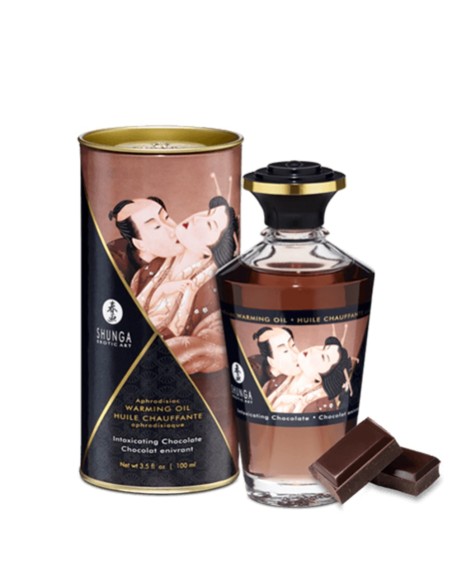 Huile chauffante chocolat comestible 100ml 
