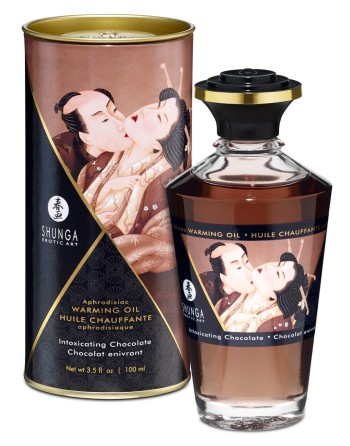 Huile chauffante chocolat comestible 100ml 