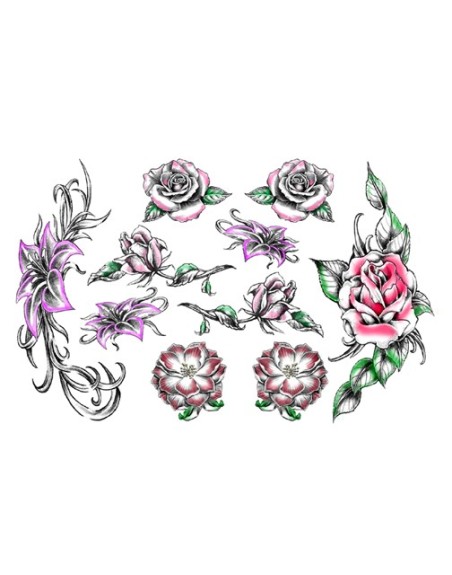 Tatouage éphémère - Plaque de 10 tattoos  