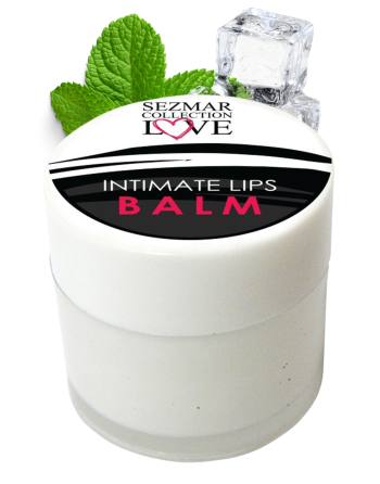 Baume de plaisir menthe effet froid pour lèvres intimes 100% naturel 50 ml 