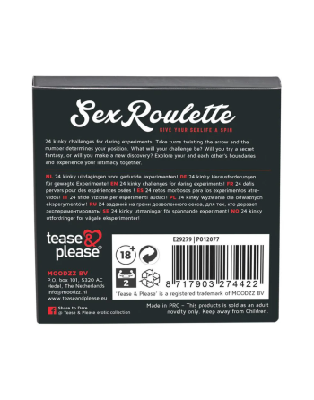 Jeu Sex Roulette 24 défis pervers 