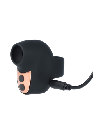 Mini stimulateur clitoridien noir pour doigt rechargeable – LANGLOYS