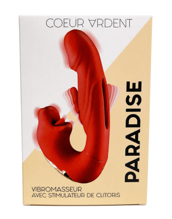 PARADISE — Vibromasseur avec Stimulateur de Clitoris | Coeur Ardent