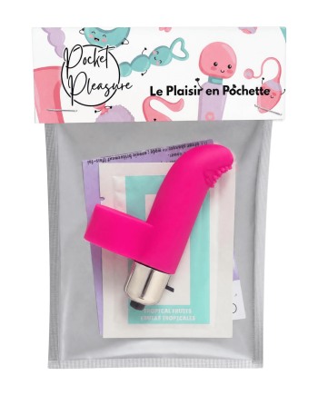 Doigt Chinois Vibrant Picots Rose  1 dosette de lubrifiant — Pocket Pleasure