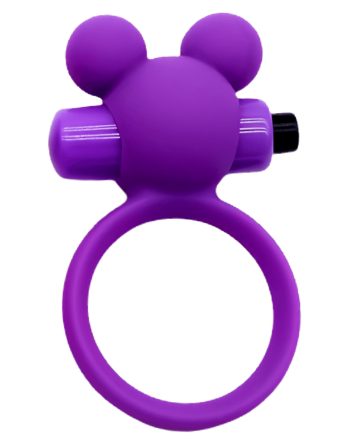 Anneau Vibrant Ourson Violet  1 dosette de lubrifiant — Pocket Pleasure