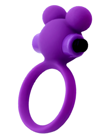 Anneau Vibrant Ourson Violet  1 dosette de lubrifiant — Pocket Pleasure