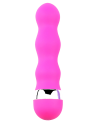 Mini Vibromasseur rose ondulés Pocket Pleasure  1 dosette de lubrifiant