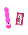 Mini Vibromasseur rose ondulés Pocket Pleasure  1 dosette de lubrifiant