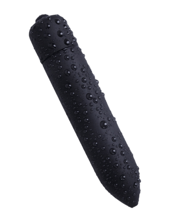 Mini Vibromasseur Bullet Noir 10 Vitesses  1 dosette de lubrifiant — Pocket Pleasure