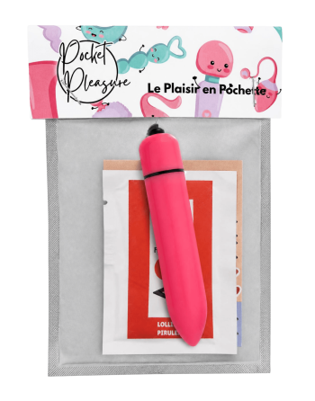Mini Vibromasseur Bullet Rose 10 Vitesses  1 dosette de lubrifiant — Pocket Pleasure