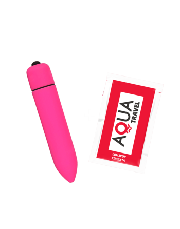 Mini Vibromasseur Bullet Rose 10 Vitesses  1 dosette de lubrifiant — Pocket Pleasure