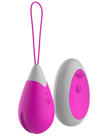 Œuf Vibrant Télécommandé 10 Modes Fuchsia  1 dosette de lubrifiant — Pocket Pleasure