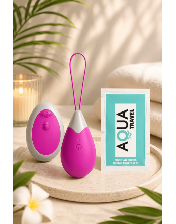 Œuf Vibrant Télécommandé 10 Modes Fuchsia  1 dosette de lubrifiant — Pocket Pleasure