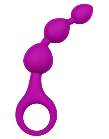 Chapelet Anal 3 Boules Fuchsia Silicone  1 dosette de lubrifiant — Pocket Pleasure