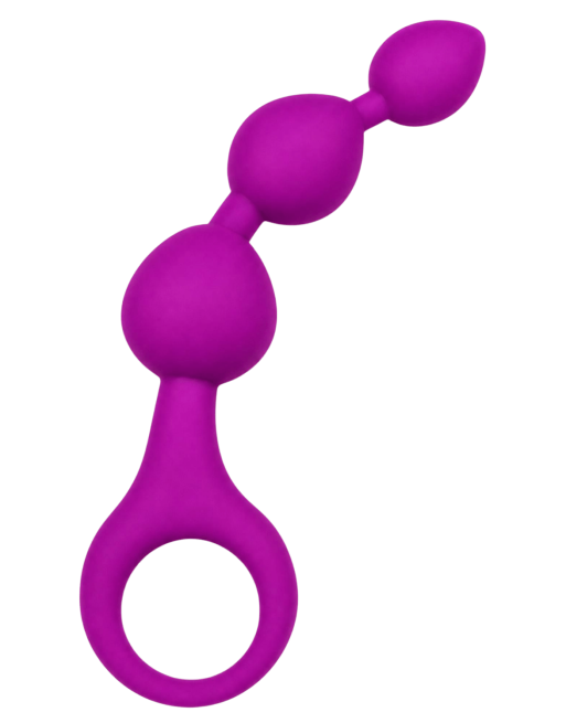 Chapelet Anal 3 Boules Fuchsia Silicone  1 dosette de lubrifiant — Pocket Pleasure