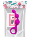 Chapelet Anal 3 Boules Fuchsia Silicone  1 dosette de lubrifiant — Pocket Pleasure