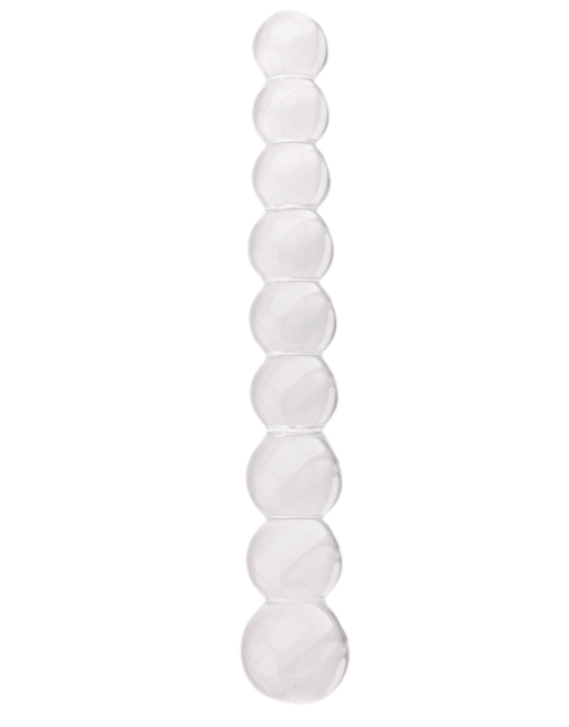 Chapelet Anal en Verre Transparent  1 dosette de lubrifiant — Pocket Pleasure
