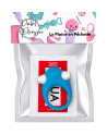 Cockring Vibrant Dauphin Bleu  1 dosette de lubrifiant — Pocket Pleasure