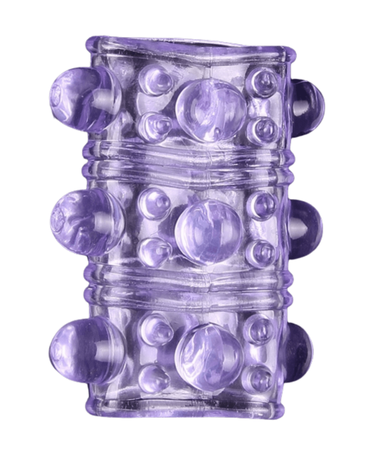 Gaine Pénienne Picots Violette  1 dosette lubrifiant — Pocket Pleasure