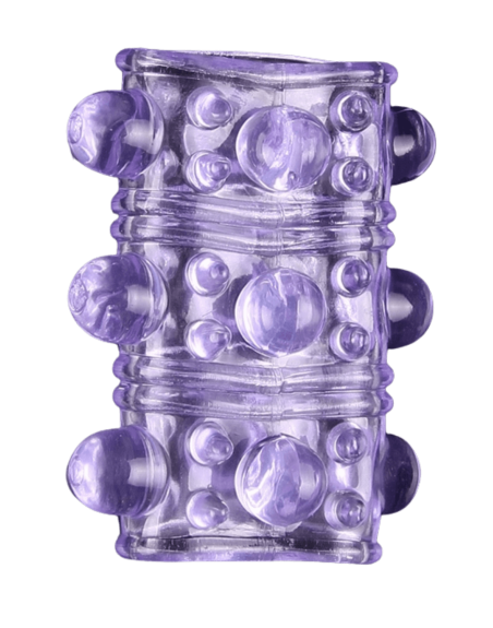 Gaine Pénienne Picots Violette  1 dosette lubrifiant — Pocket Pleasure