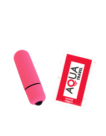 Mini Vibromasseur Bullet Rose  1 dosette lubrifiant — Pocket Pleasure