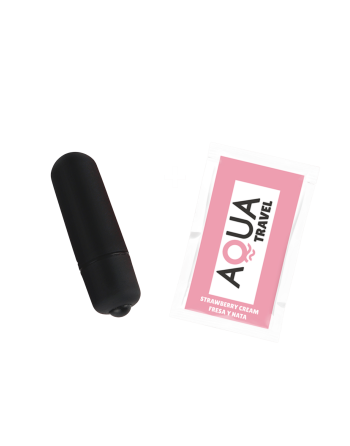 Mini Vibromasseur Bullet Noir  1 dosette lubrifiant — Pocket Pleasure