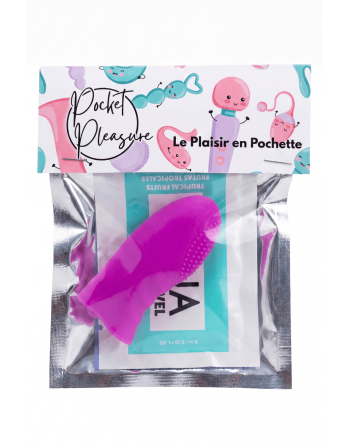 Doigt Chinois Picots Rose Silicone  1 dosette lubrifiant — Pocket Pleasure