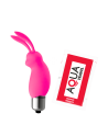 Mini Stimulateur Clitoridien Lapin Rose  1 dosette lubrifiant — Pocket Pleasure