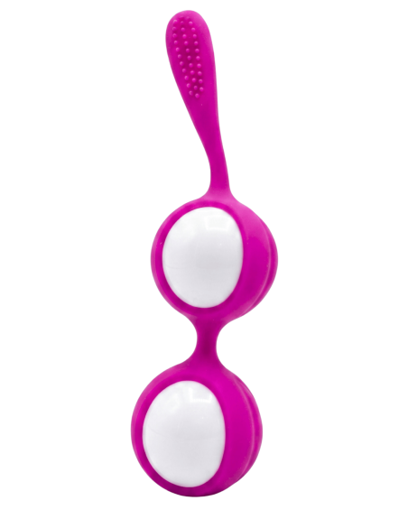 Boules de Geisha Fuchsia Silicone  1 dosette lubrifiant — Pocket Pleasure