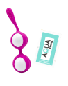 Boules de Geisha Fuchsia Silicone  1 dosette lubrifiant — Pocket Pleasure