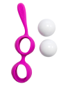 Boules de Geisha Fuchsia Silicone  1 dosette lubrifiant — Pocket Pleasure