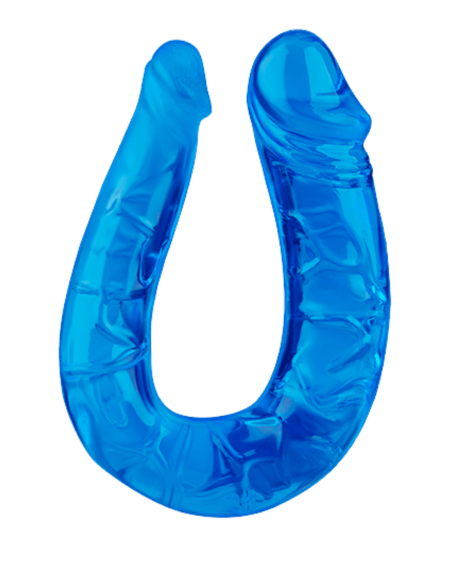 Double Dong Flexible Bleu Pocket Pleasure  1 dosette de lubrifiant