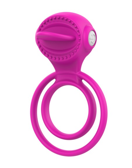 Anneau vibrant 1 seul mode de vibration très extensible rose Pocket Pleasure  1 dosette de lubrifiant