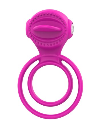 Anneau vibrant 1 seul mode de vibration très extensible rose Pocket Pleasure  1 dosette de lubrifiant