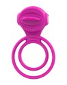 Anneau vibrant 1 seul mode de vibration très extensible rose Pocket Pleasure  1 dosette de lubrifiant