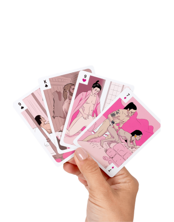 Jeu de 54 cartes illustrées positions érotiques Civilisexations