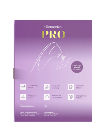 Stimulateur clitoridien sans contact  Pro violet 11 intensités – Womanizer