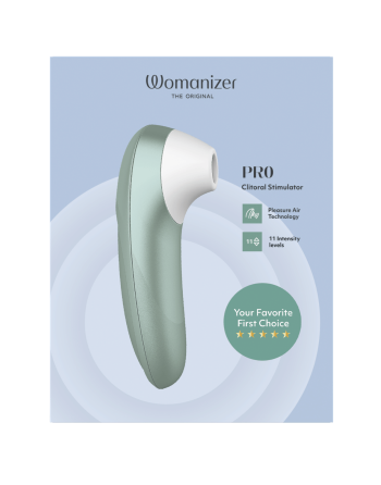 Stimulateur clitoridien sans contact  Pro turquoise 11 intensités – Womanizer