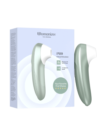 Stimulateur clitoridien sans contact  Pro turquoise 11 intensités – Womanizer