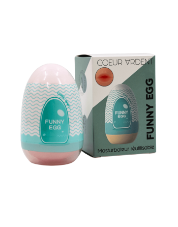 Gaine Masturbatrice Réutilisable FUNNY EGG – Design Réaliste Bouche