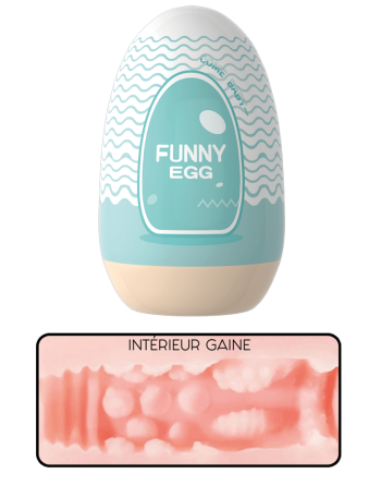 Gaine Masturbatrice Réutilisable FUNNY EGG – Design Réaliste Bouche