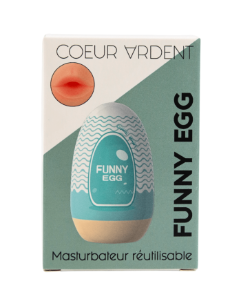 Gaine Masturbatrice Réutilisable FUNNY EGG – Design Réaliste Bouche